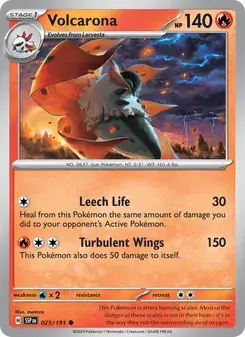 Volcarona 025/191 Surging Sparks Pokémon card