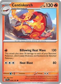 Centiskorch 028/191 Surging Sparks Pokémon card