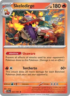 Skeledirge 031/191 Surging Sparks Pokémon card