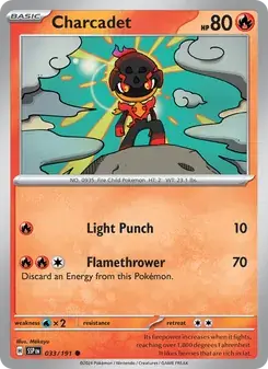 Charcadet 033/191 Surging Sparks Pokémon card