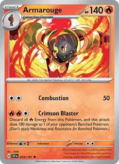 Armarouge 034/191 Surging Sparks Pokémon card