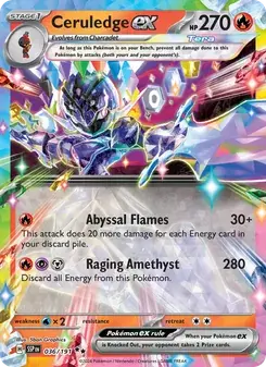 Ceruledge ex 036/191 Surging Sparks Pokémon card