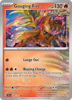 Gouging Fire 038/191 Surging Sparks Pokémon card