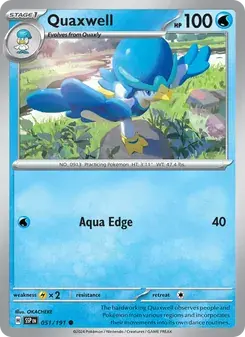 Quaxwell 051/191 Surging Sparks Pokémon card