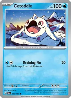 Cetoddle 053/191 Surging Sparks Pokémon card