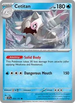 Cetitan 054/191 Surging Sparks Pokémon card
