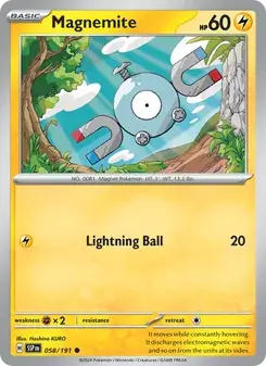 Magnemite 058/191 Surging Sparks Pokémon card