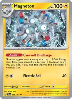 Magneton 059/191 Surging Sparks Pokémon card