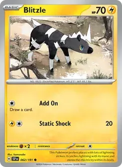 Blitzle 062/191 Surging Sparks Pokémon card