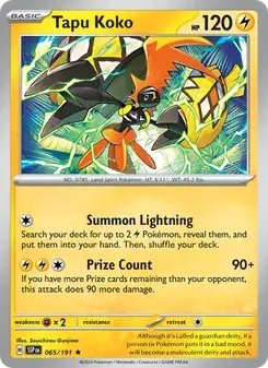 Tapu Koko 065/191 Surging Sparks Pokémon card