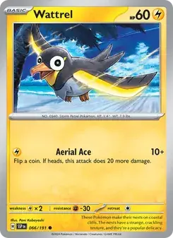 Wattrel 066/191 Surging Sparks Pokémon card