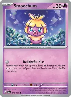 Smoochum 075/191 Surging Sparks Pokémon card