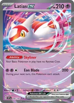 Latias ex 076/191 Surging Sparks Pokémon card