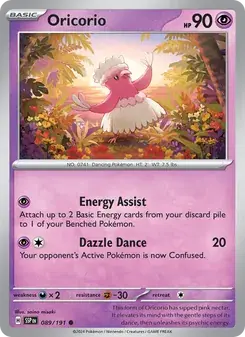 Oricorio 089/191 Surging Sparks Pokémon card