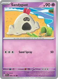 Sandygast 090/191 Surging Sparks Pokémon card