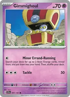 Gimmighoul 097/191 Surging Sparks Pokémon card