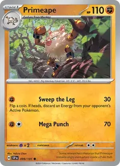 Primeape 099/191 Surging Sparks Pokémon card