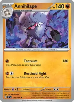 Annihilape 100/191 Surging Sparks Pokémon card