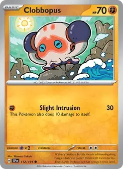 Clobbopus 112/191 Surging Sparks Pokémon card