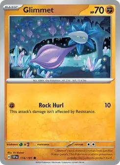 Glimmet 114/191 Surging Sparks Pokémon card
