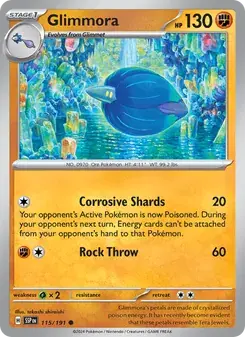 Glimmora 115/191 Surging Sparks Pokémon card
