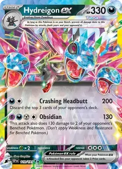 Hydreigon ex 119/191 Surging Sparks Pokémon card