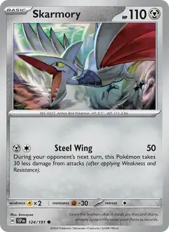 Skarmory 124/191 Surging Sparks Pokémon card
