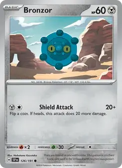 Bronzor 126/191 Surging Sparks Pokémon card
