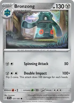 Bronzong 127/191 Surging Sparks Pokémon card