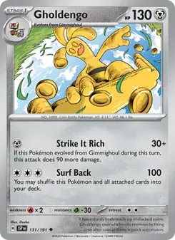 Gholdengo 131/191 Surging Sparks Pokémon card