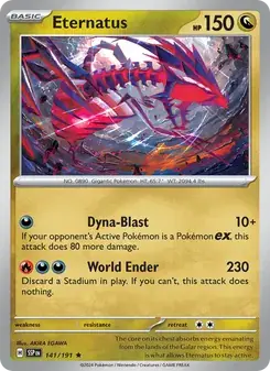 Eternatus 141/191 Surging Sparks Pokémon card