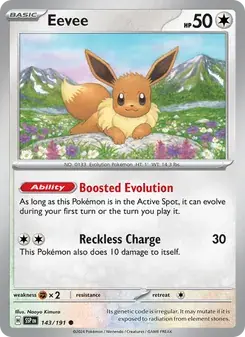 Eevee 143/191 Surging Sparks Pokémon card