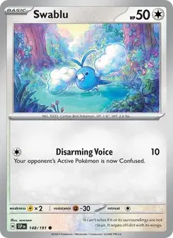 Swablu 148/191 Surging Sparks Pokémon card