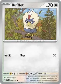 Rufflet 152/191 Surging Sparks Pokémon card