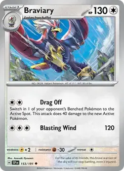 Braviary 153/191 Surging Sparks Pokémon card