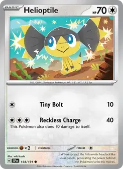 Helioptile 154/191 Surging Sparks Pokémon card