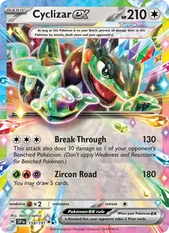 Cyclizar ex 159/191 Surging Sparks Pokémon card