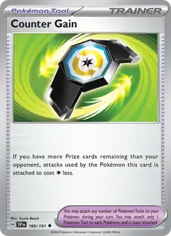 Counter Gain 169/191 Surging Sparks Pokémon card