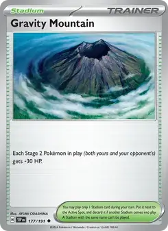 Gravity Mountain 177/191 Surging Sparks Pokémon card