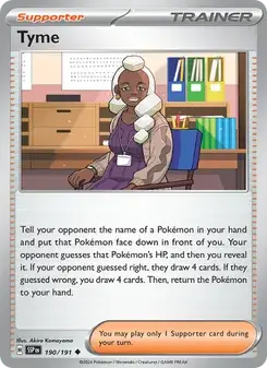 Tyme 190/191 Surging Sparks Pokémon card