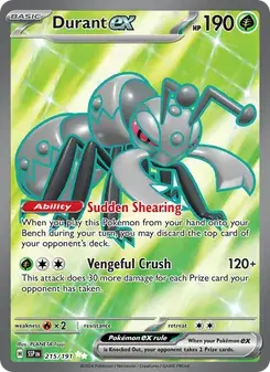 Durant ex 215/191 Surging Sparks Pokémon card