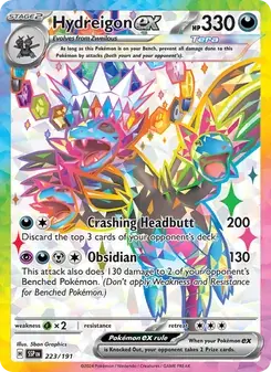 Hydreigon ex 223/191 Surging Sparks Pokémon card