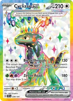 Cyclizar ex 228/191 Surging Sparks Pokémon card