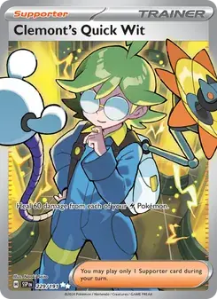 Clemont's Quick Wit 229/191 Surging Sparks Pokémon card
