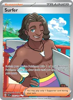 Surfer 235/191 Surging Sparks Pokémon card