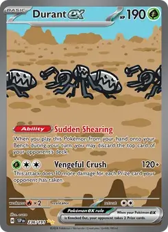 Durant ex 236/191 Surging Sparks Pokémon card