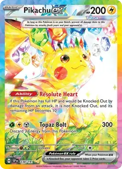 Pikachu ex 238/191 Surging Sparks Pokémon card