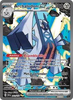 Archaludon ex 241/191 Surging Sparks Pokémon card