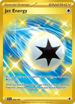 Jet Energy 252/191 Surging Sparks Pokémon card
