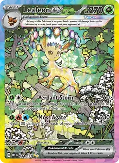 Leafeon ex 144/131 Prismatic Evolutions Pokémon card